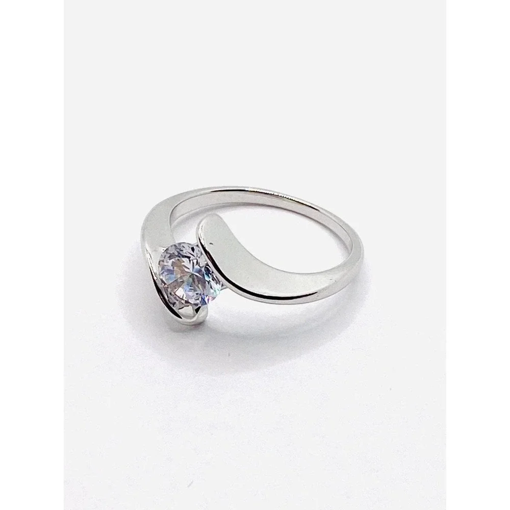 Ring Fashion CZ Semi Mount Size 7.5